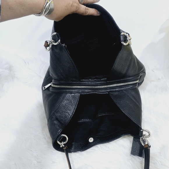 Coach Black Leather Shoulder Bag - Picture 15 of 16